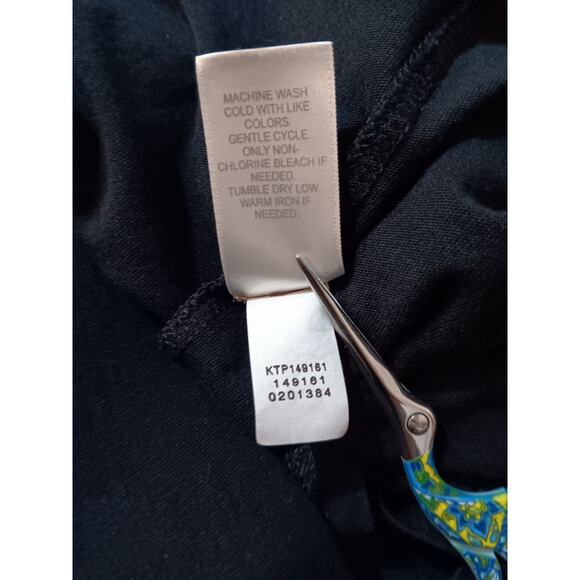 J. JILL PURE JILL Boat Neck Layered Tunic Top Medium Black Soft Staple Basic - Picture 4 of 6